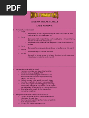 Adab Dan Akhlak Islamiah Tingkatan5 Pdf