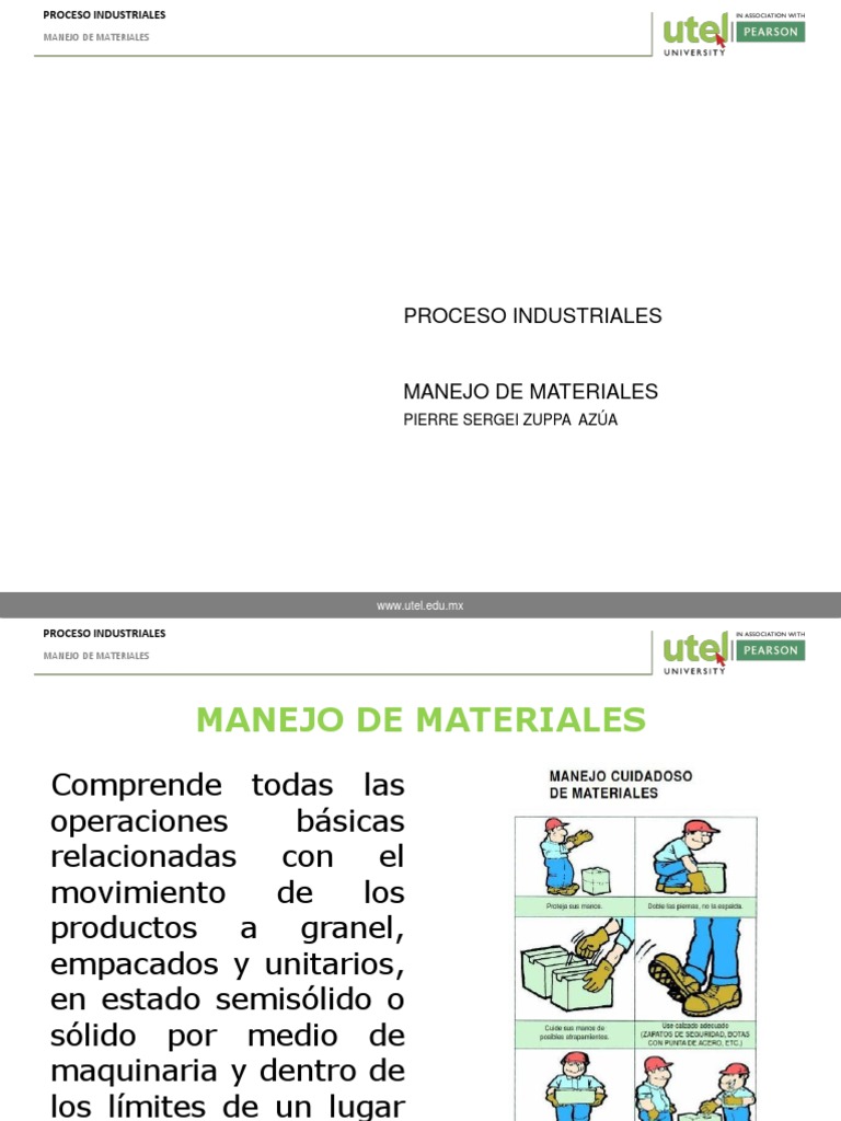 Sistemas y equipos para el manejo eficiente de materiales en procesos ...