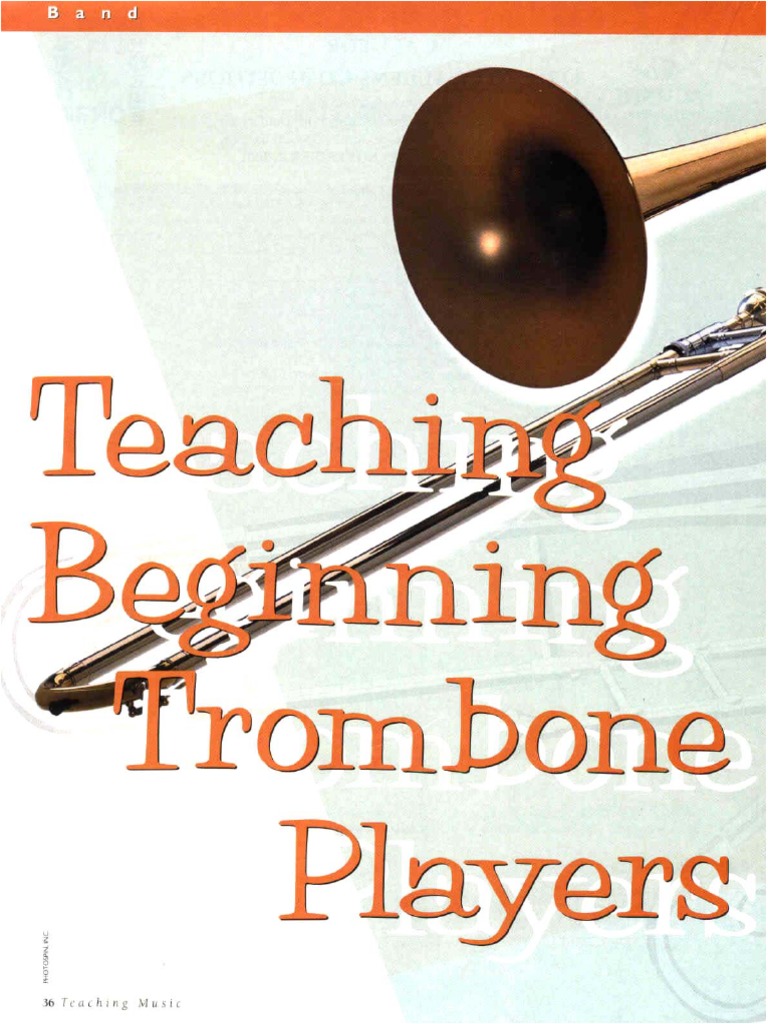 teaching beginning trombone pl