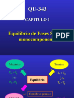 QU-343equilibrio de FasesMONOCOMPONENTE