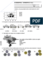 AVALIAÇÃO BIMESTRA1 Matematica 3 Etapa