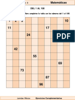 1er Grado - Matemáticas - Los Números de 1 Al 100 PDF