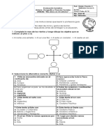 Evaluación Historia Unidad Me Ubico en Mi Entorno