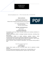 project 3 resume