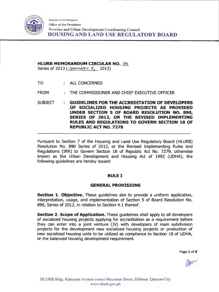 Memo No. 06 | PDF | Joint Venture | Public Housing