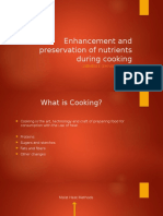 Enhancement and Preservation of Nutrients During Cooking