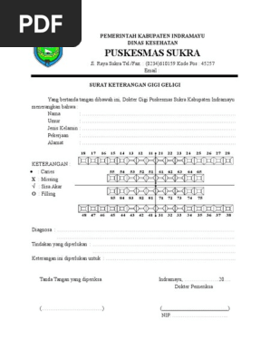 Contoh Surat Keterangan Sehat