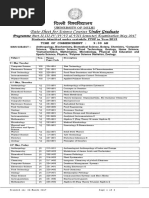 Date Sheet Science Sem VIII VI .IV (Final) - 2