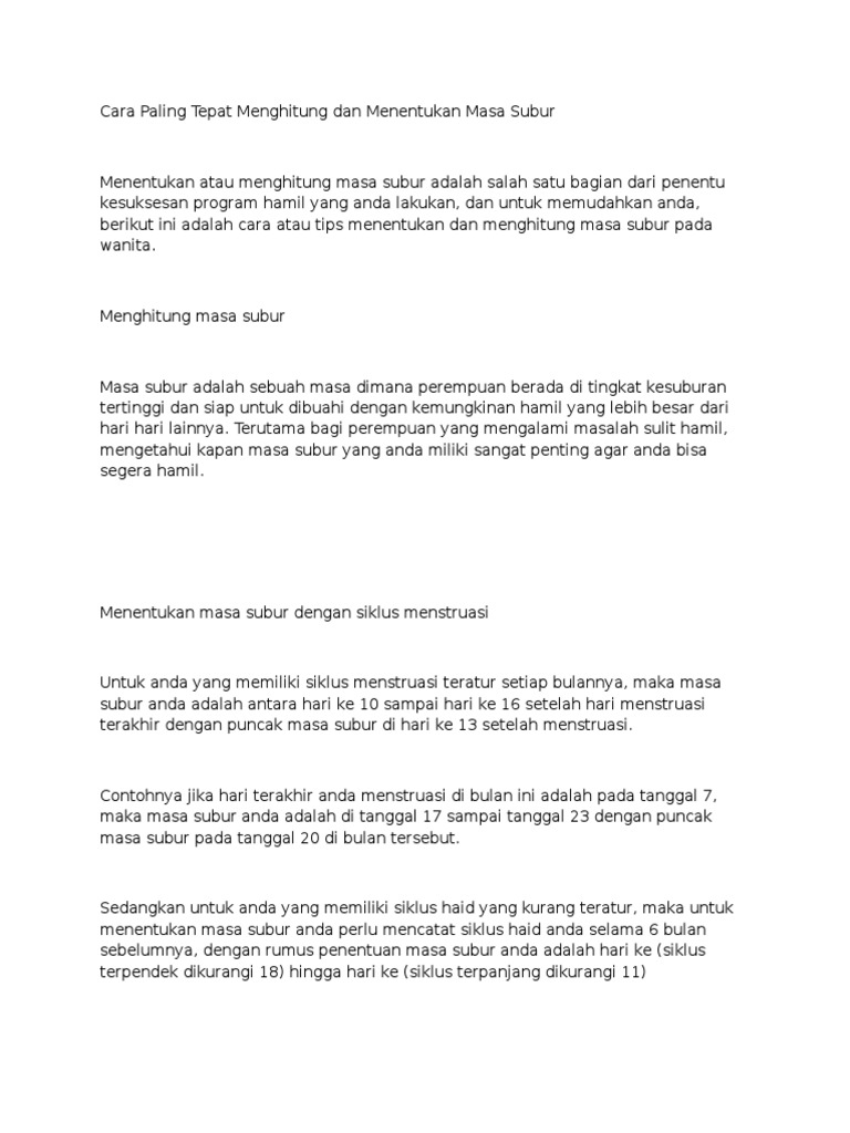 Cara menentukan masa subur.doc