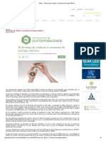 Abilux - 10 Formas de Reduzir o Consumo de Energia Elétrica