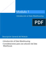 MODULO 1. Introducción A Data Warehousing