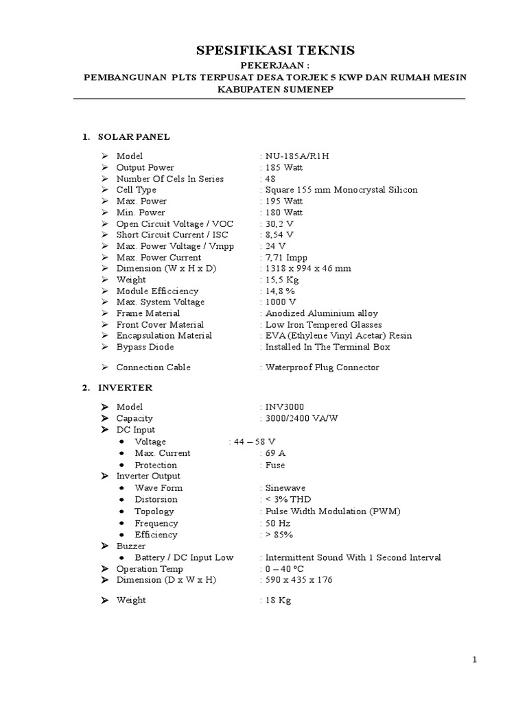 Spektek - Plts Tepusat Ds. Torjek | PDF | Technology & Engineering ...
