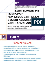 Implikasi Slogan MBI Terhadap Pembangunan Islam Kelantan