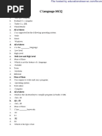 C Language MCQ Bank PDF