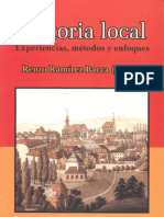 Historia Local Experiencias Metodos y Enfoques Fenzo Ramirez Bacca Historia Regional I PDF