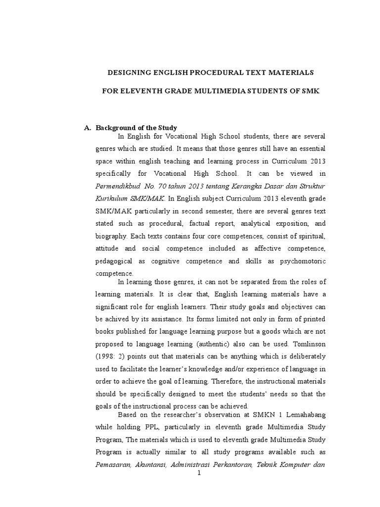 Designing English Materials for Multimedia Students | PDF ...