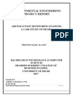 Environmental Engineering Project Report: Air Pollution Monitoring Stations, A Case Study of Delhi