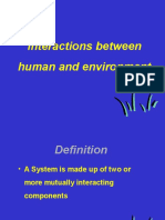 Interactions Between Human and Environment