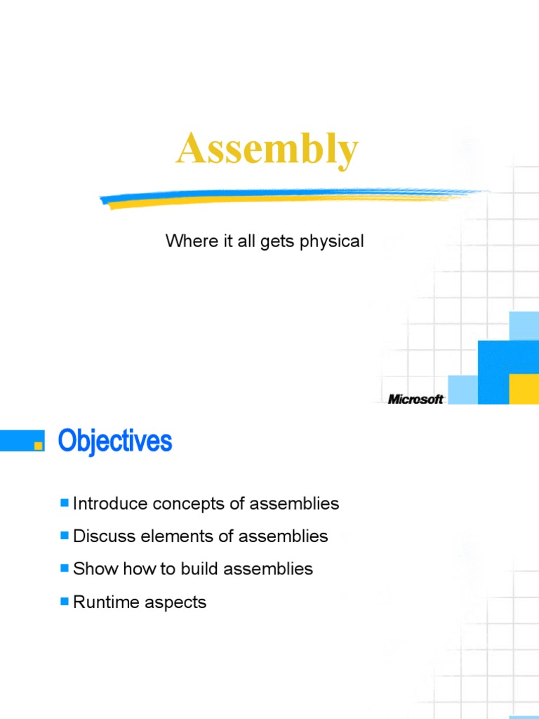 Assembly: Where It All Gets Physical | PDF | Computing | Computer ...
