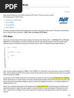 AVR Timers CTC Mode