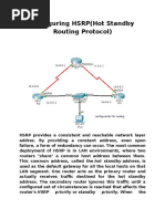 Configuring HSRP (Hot Standby Routing Protocol)