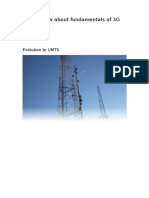 Overview About Fundamentals of 3G: Evolution To UMTS