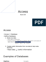 Access: Busn 216