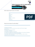 handout - audio editing unit 9 lesson 1