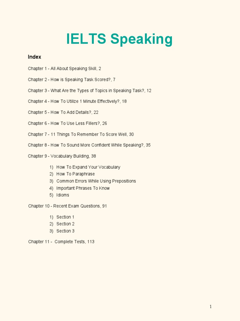 IELTS Speaking Book