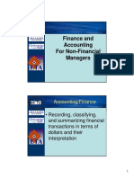 Finance and Accounting For Non-Financial Managers