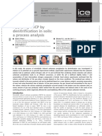 Applying MICP by denitrification in soils