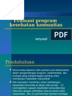 Evaluasi Program Kesmas