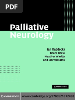 Palliative Neurology - I. Maddocks, Et. Al., (Cambridge, 2005) WW PDF