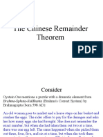 Chinese Remainder Theorem Solves Broken Eggs Puzzle