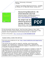 An Empirical Study of Factors Affecting Accounting Students' Career Choice in New Zealand