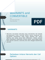 Warrants and Convertible