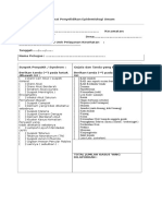 Format Penyelidikan Epidemiologi Umum