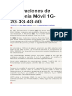 Generaciones de Telefonía Móvil