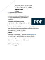 Instructions For Assignment, Practical and Theory Test Course For Discrete Structures For Test On 10 April 2017 Only Back Book Exercises For Test