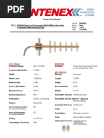 Title: Y (B) 8966 Black or Gold Anodized 896-970Mhz Fully Welded 6 Elements 9Dbd Directional Yagi