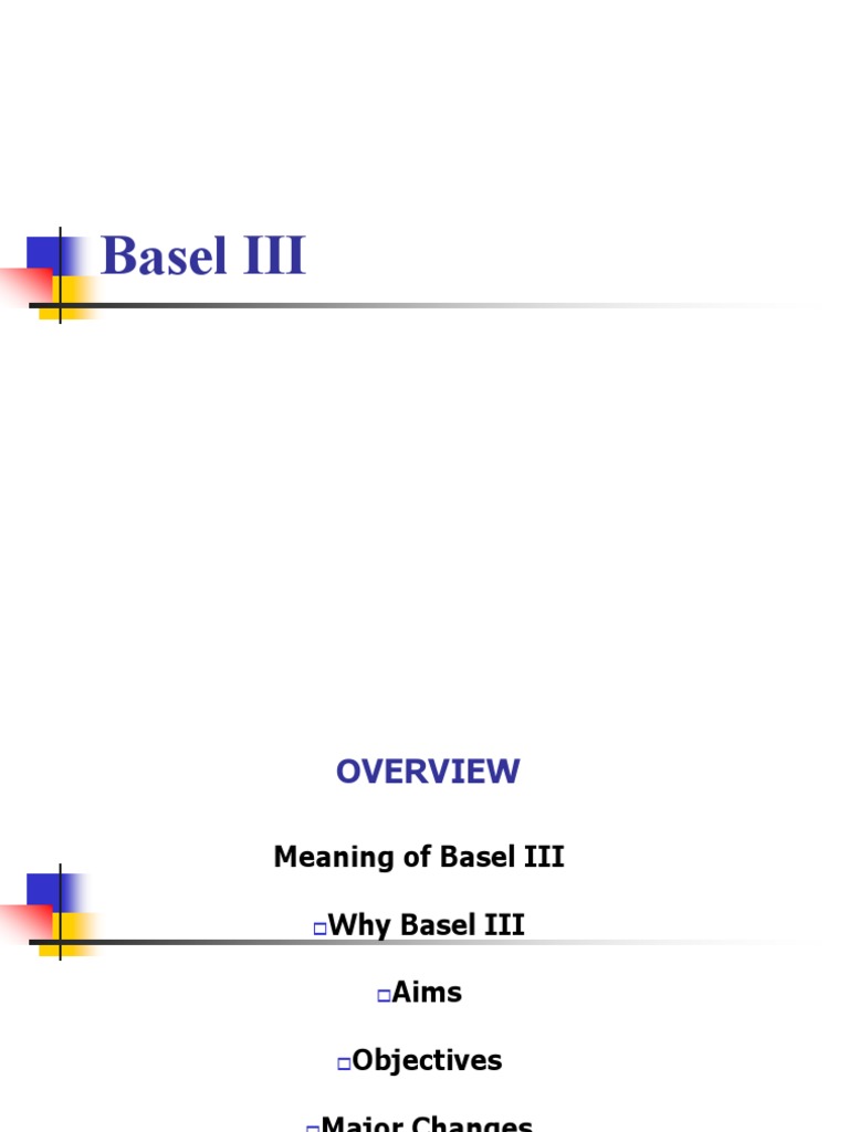 Basel 3 PPT Official | PDF | Basel Ii | Basel Iii