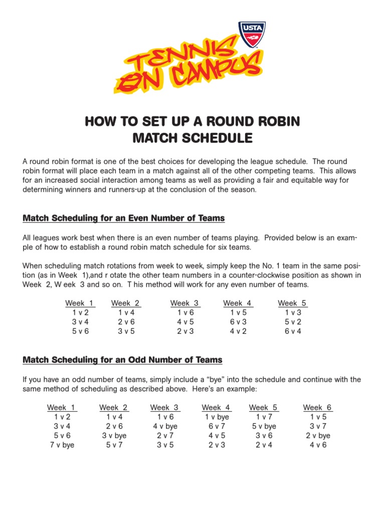 Round Robin | PDF | Sports & Recreation