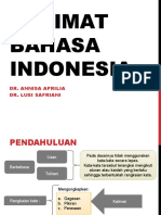 Kalimat Bahasa Indonesia