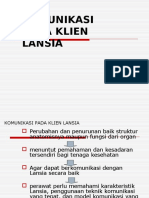 Komunikasi Pada Klien Lansia