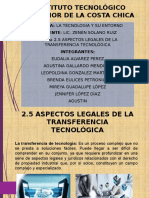 2.5 ASPECTO LEGALES DE LA TRANSFERENCIA TECNOLOGICA.pptx