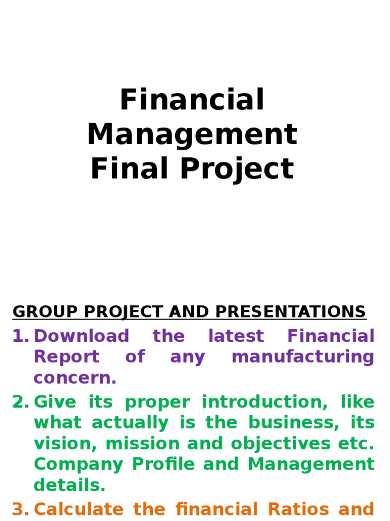 Financial Management Project | PDF | Business | Finance & Money Management