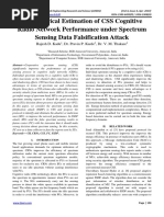 an Empirical Estimation of CSS Cognitive Radio Network Performance Under Spectrum