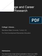 College and Career Research