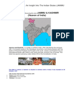 Jammu & Kashmir (Heaven of India) : Static Awareness: An Insight Into The Indian States (JAMMU and Kashmir)