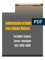 Sedimentacion en Embalses: Caso Maticora